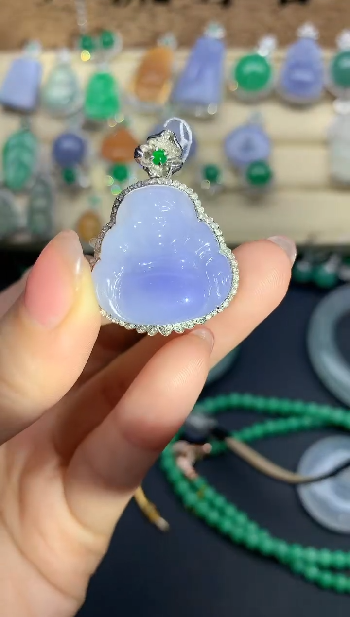 【闪购商品】翡翠颈饰18K金镶嵌533-中国好珍宝