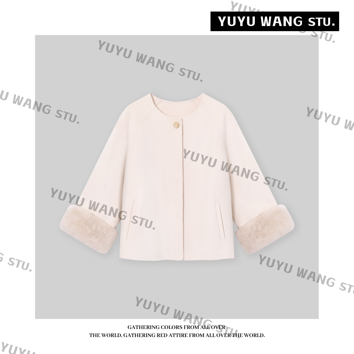 YUYU WANG【松黎】毛呢大衣RB2SDRZ3116