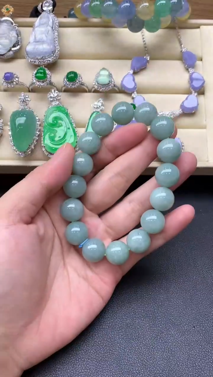 未镶嵌手链翡翠125-中国好珍宝