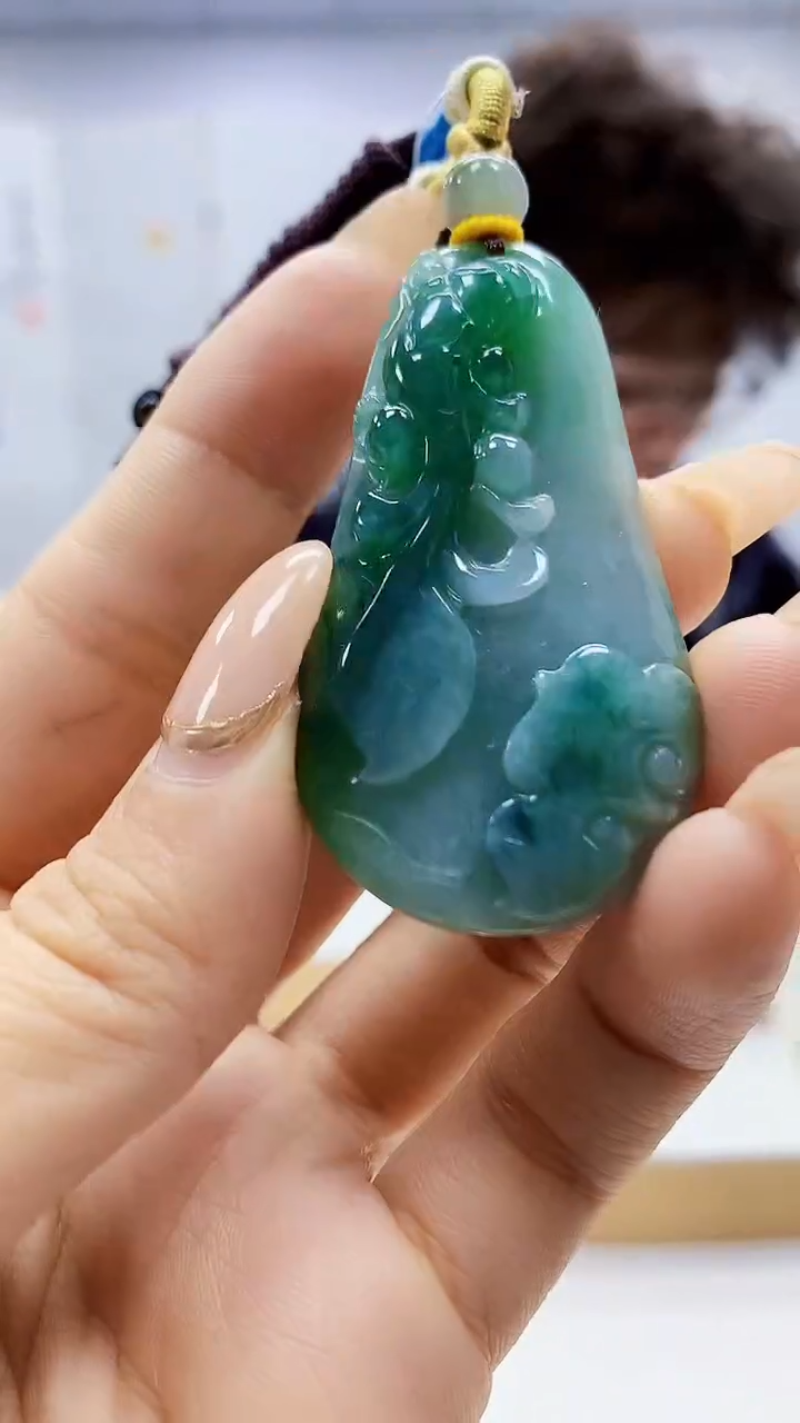 未镶嵌定制翡翠4688ty-毛货挂件44