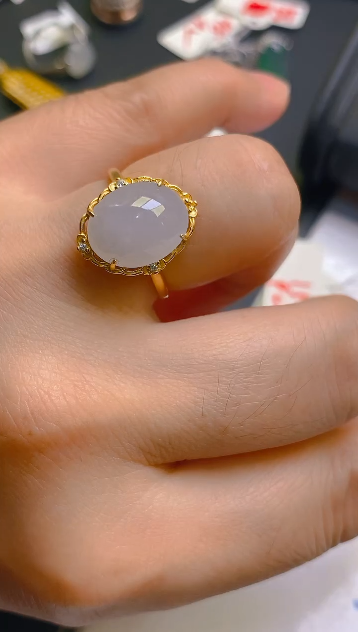 【闪购商品】翡翠耳饰银S925镶嵌天然A货翡翠1