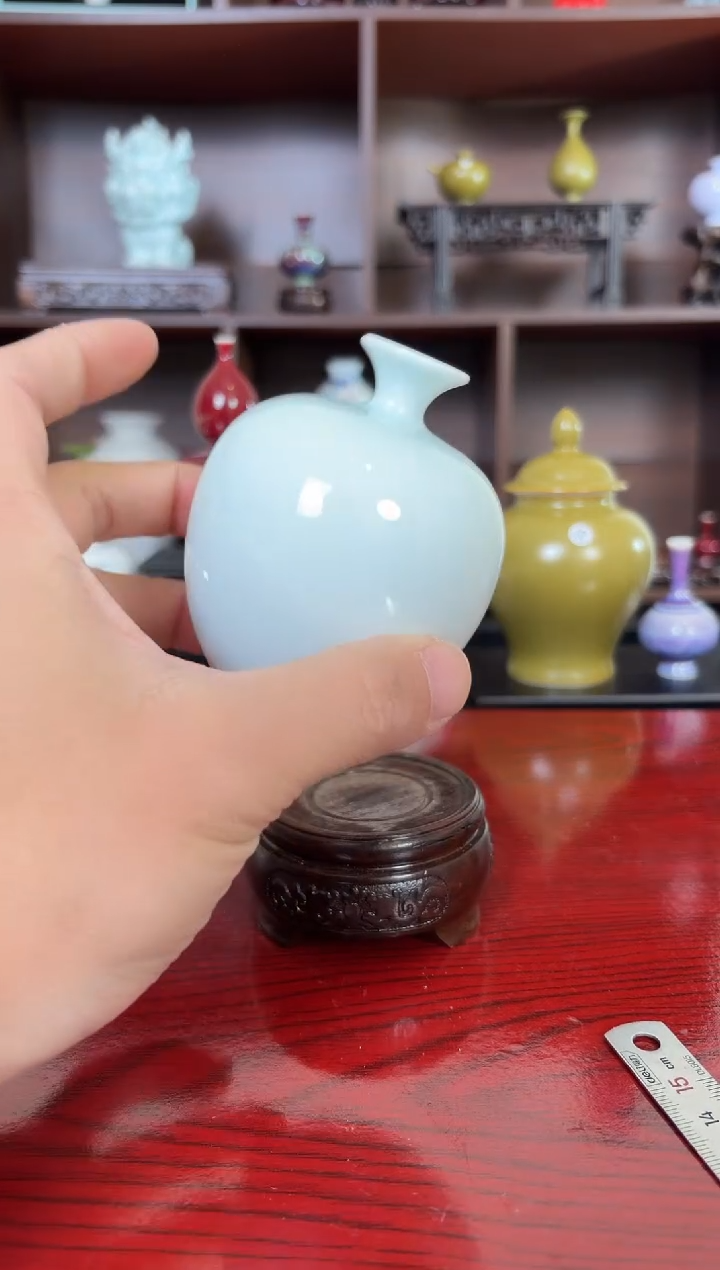 摆件瓷12.27晚微瑕小花瓶摆件