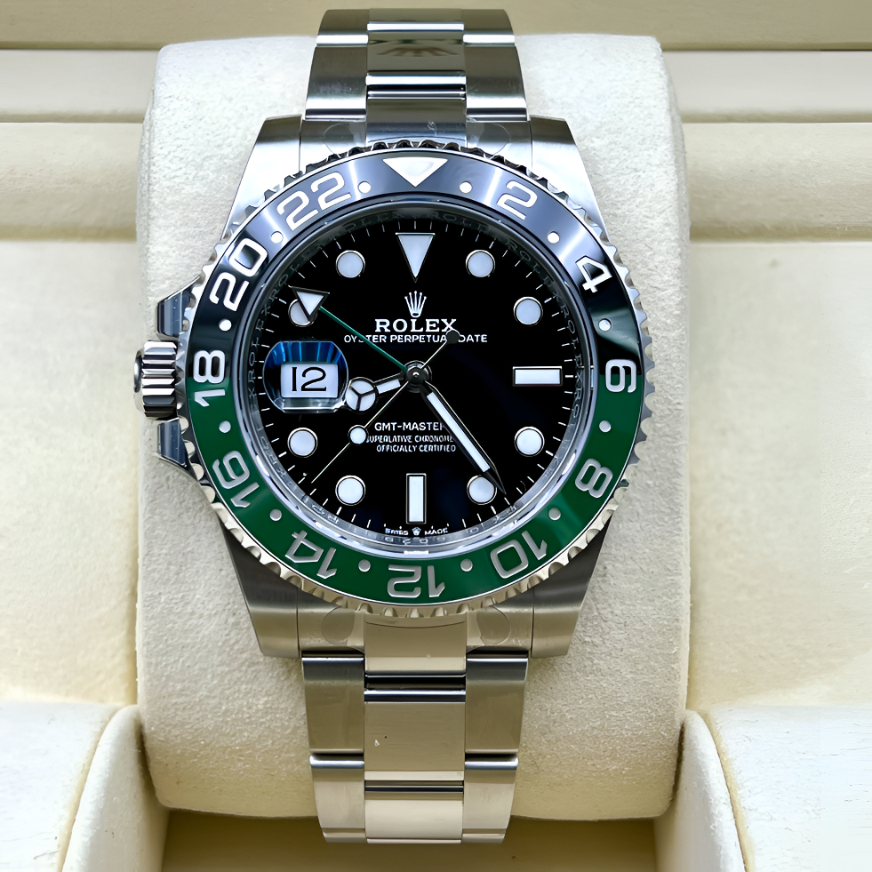 全新未使用 Rolex/劳力士 24年11月全新格林尼治II126720雪碧圈
