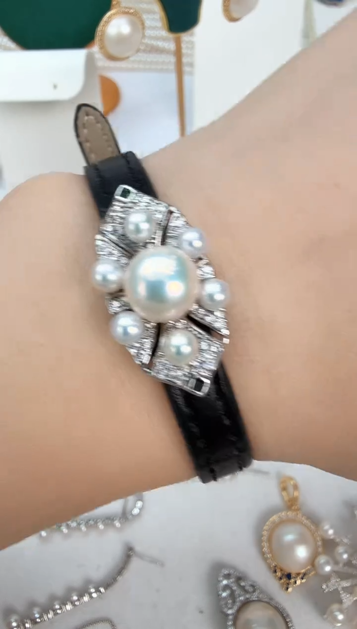 未镶嵌手绳淡水珍珠手表形