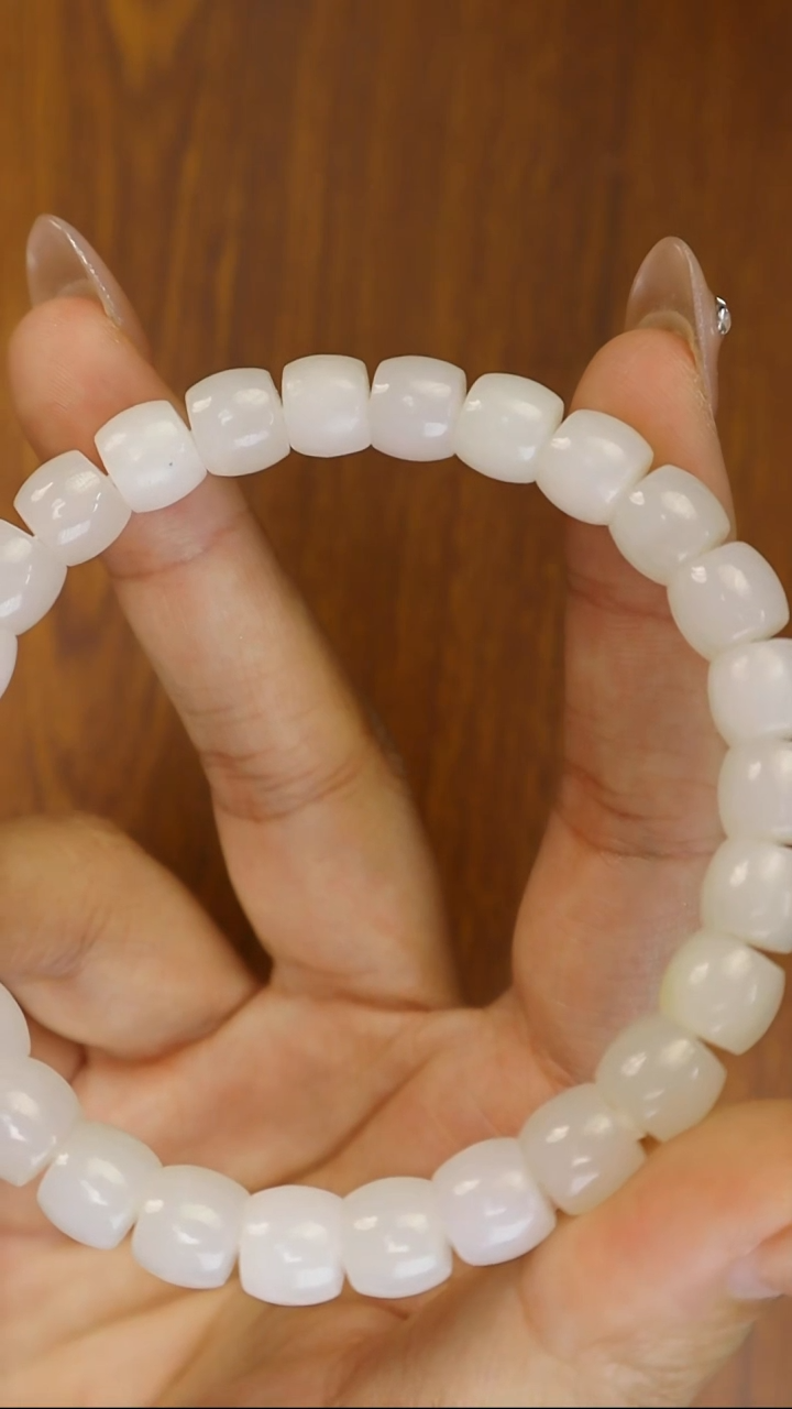 未镶嵌手串和田玉白玉手串
