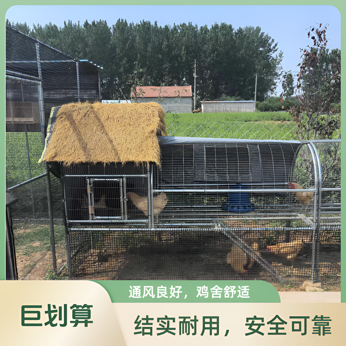 鸡舍兔舍户外防雨棚鸡窝家禽鸡笼防晒鸭棚鸡舍鸡舍家用鸡棚