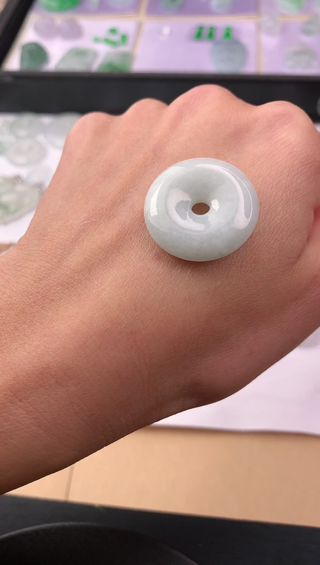 【闪购商品】翡翠颈饰未镶嵌翡翠A货平安扣