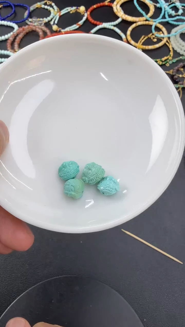 未镶嵌绿松石裸石H1102-3793-330多样性发一