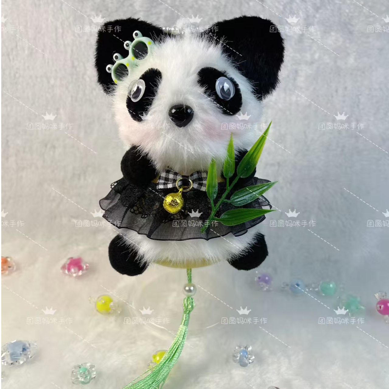 熊猫 新款 灯笼花灯  手工diy制作材料包