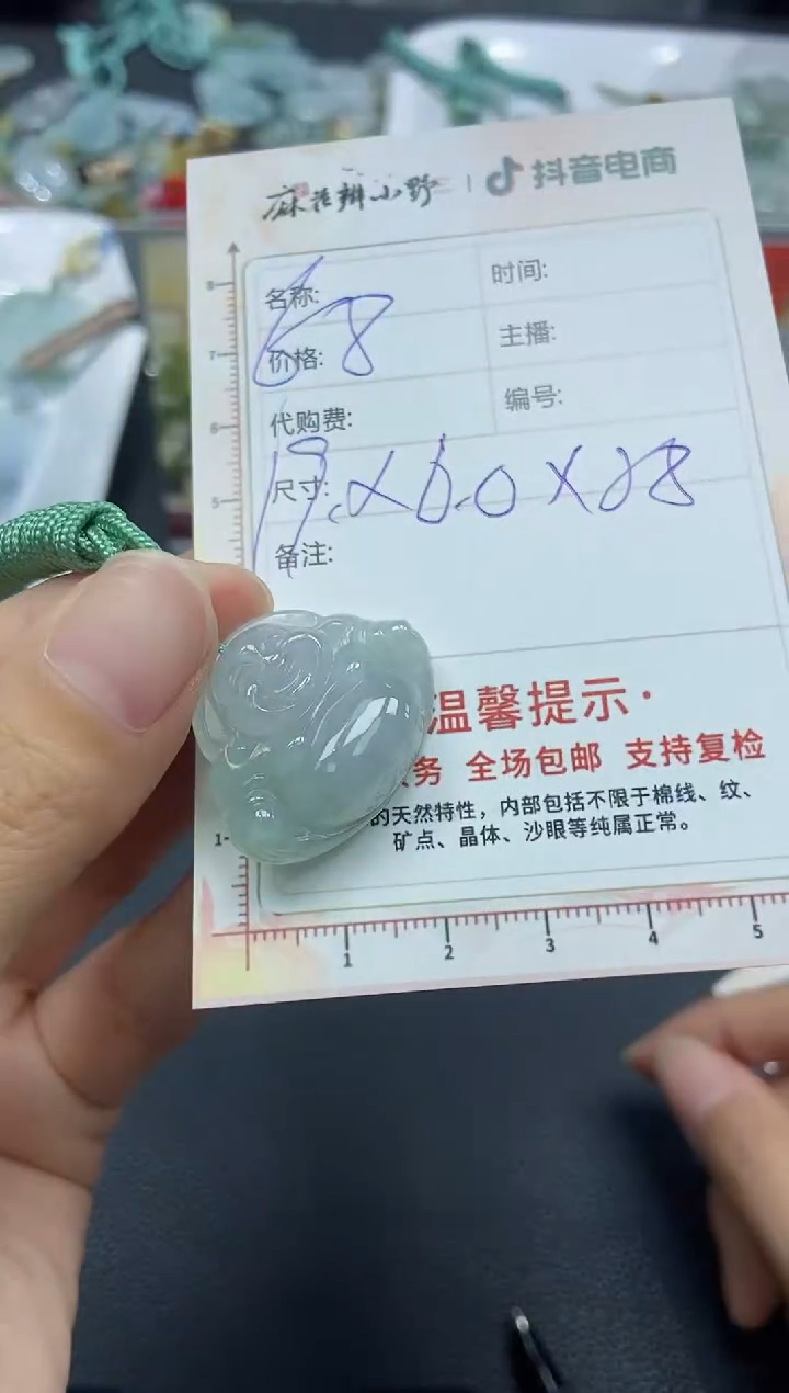 【闪购商品】翡翠颈饰未镶嵌天然翡翠A货90