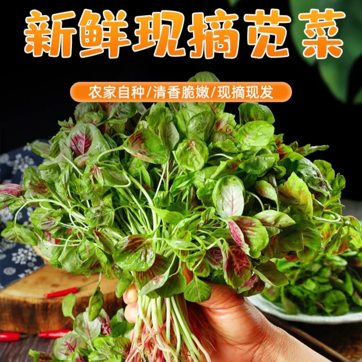 【挑幺挑六】甄选新鲜红苋菜现摘红叶土苋菜1-5斤时令蔬菜产地直发绿色蔬菜苋菜