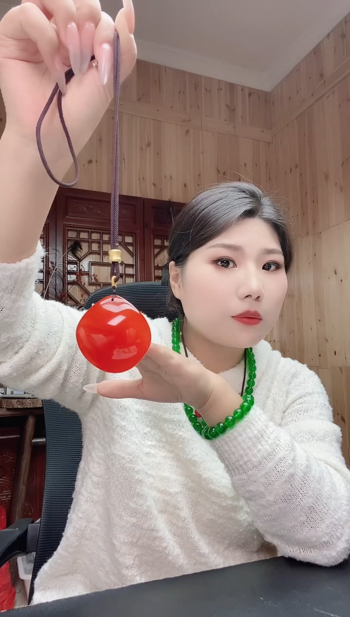 无非金属        （大号）    鱼J  石   精美气质款 项链