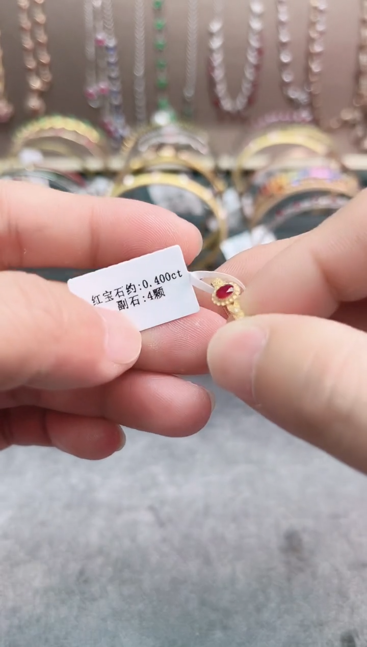 【闪购商品】红宝石戒指18K金镶嵌·
