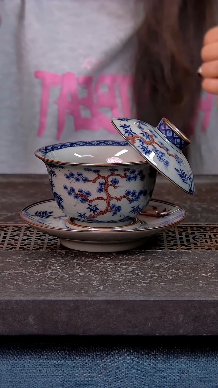 简装家用款1件套 老陶泥开片纹陶瓷茶具