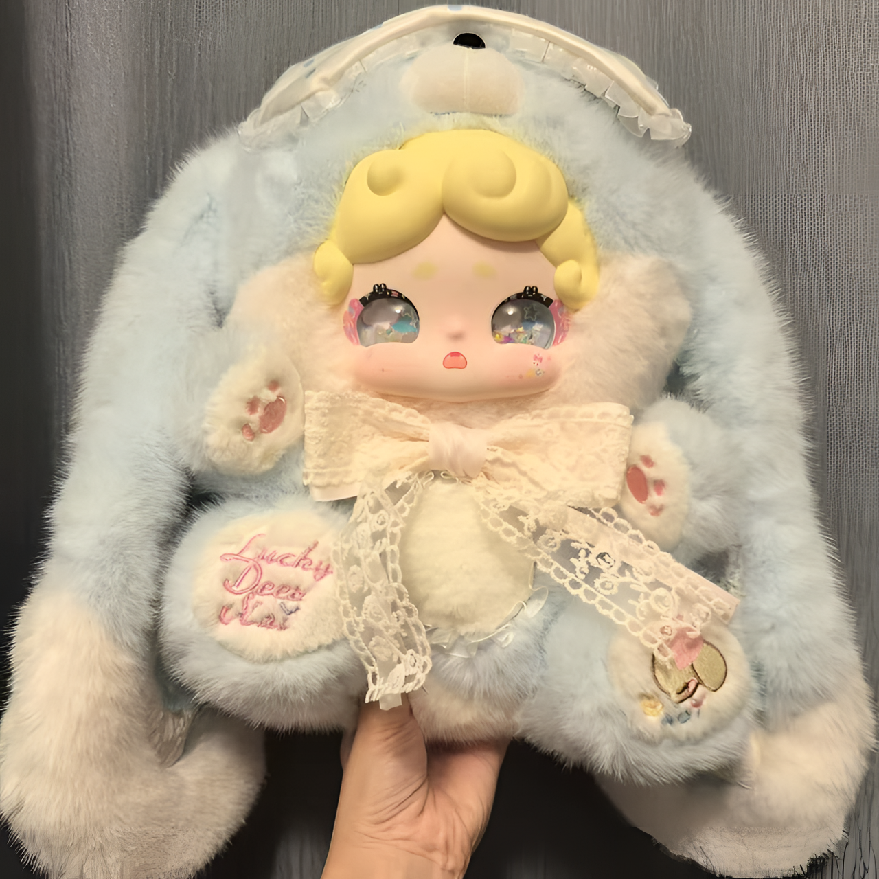 【甜茶小兔】 LuckyDeerNai晚安小兔600体毛绒盲盒