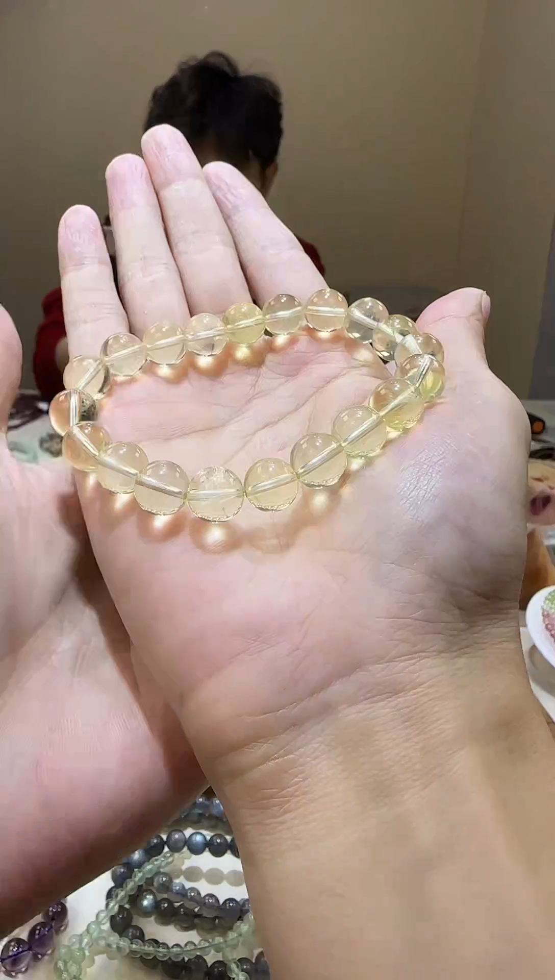 【闪购商品】水晶手链未镶嵌柠檬黄水晶10