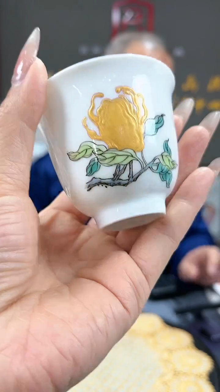 【闪购商品】官窑瓷画院450官窑瓷画院佛手铃铛杯