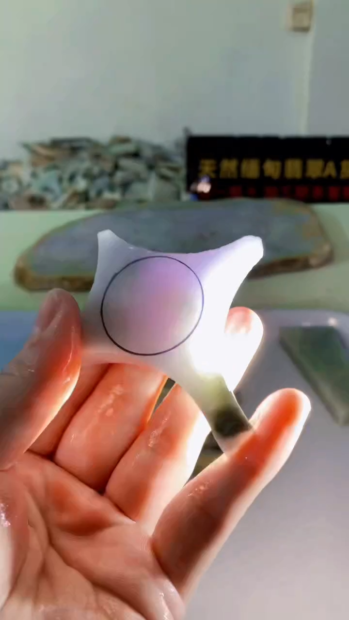 颈饰未镶嵌翡翠缅甸A货翡翠327