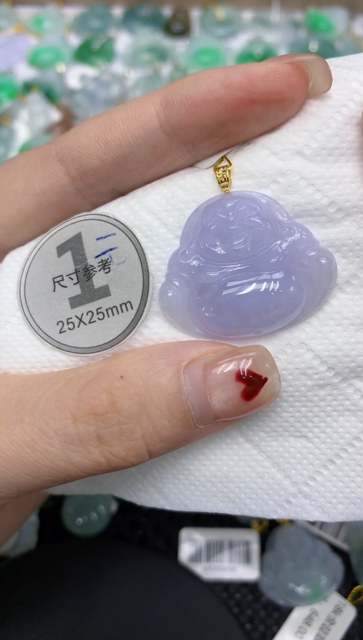 翡翠18K金镶嵌颈饰1111111