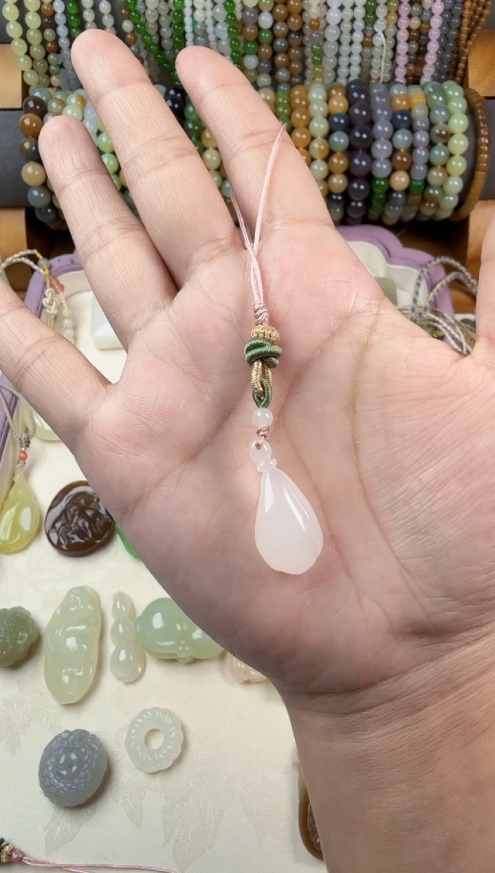 颈饰未镶嵌和田玉✨*✨手机挂