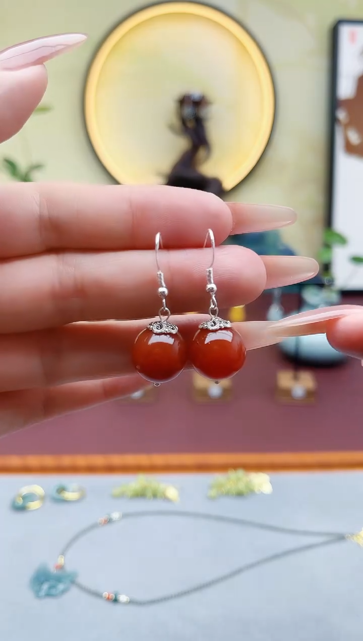 未镶嵌耳饰玛瑙/玉髓801