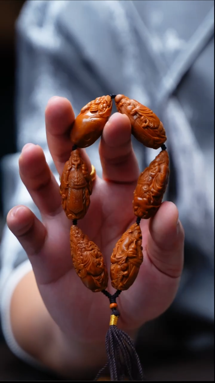 手串/手链橄榄核五福临门