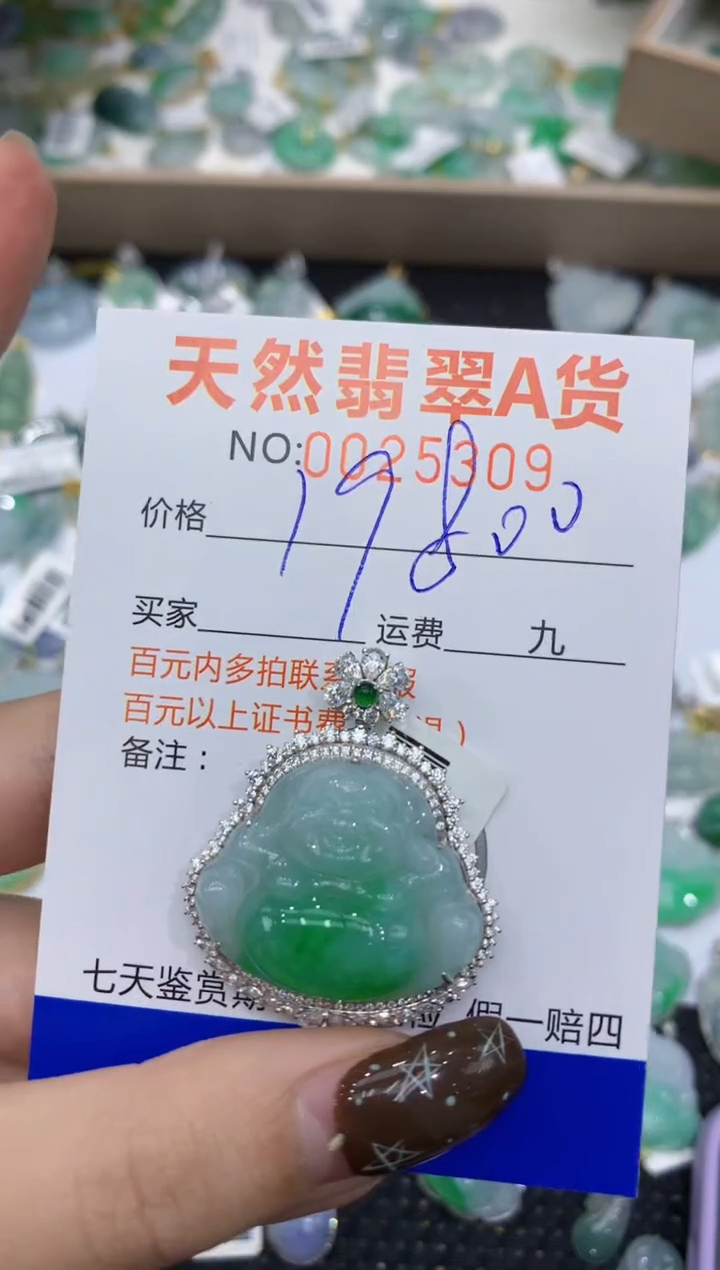 【闪购商品】翡翠颈饰18K金镶嵌11111111111