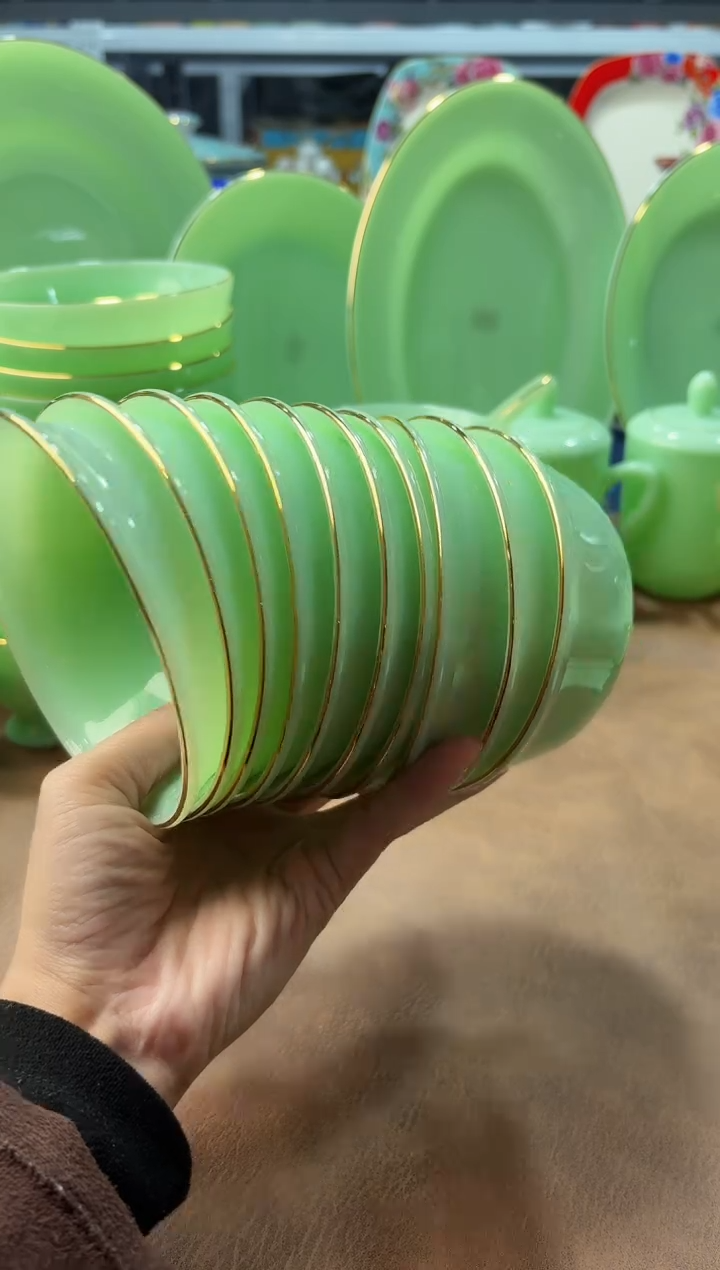 珐琅  4.5英寸饭碗10个景德镇餐具