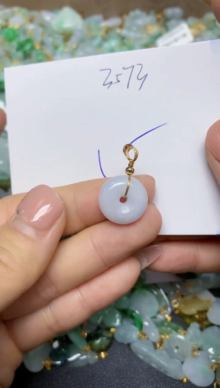 【闪购商品】翡翠挂件合金 天然翡翠A货