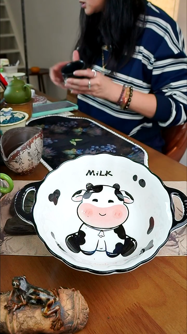 茶瓷物语牛牛汤碗689