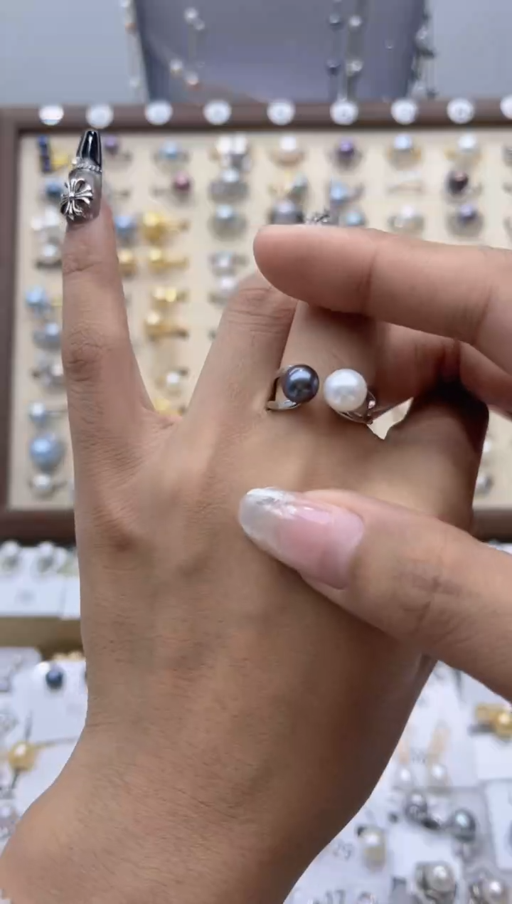 【闪购商品】淡水珍珠戒指合金8