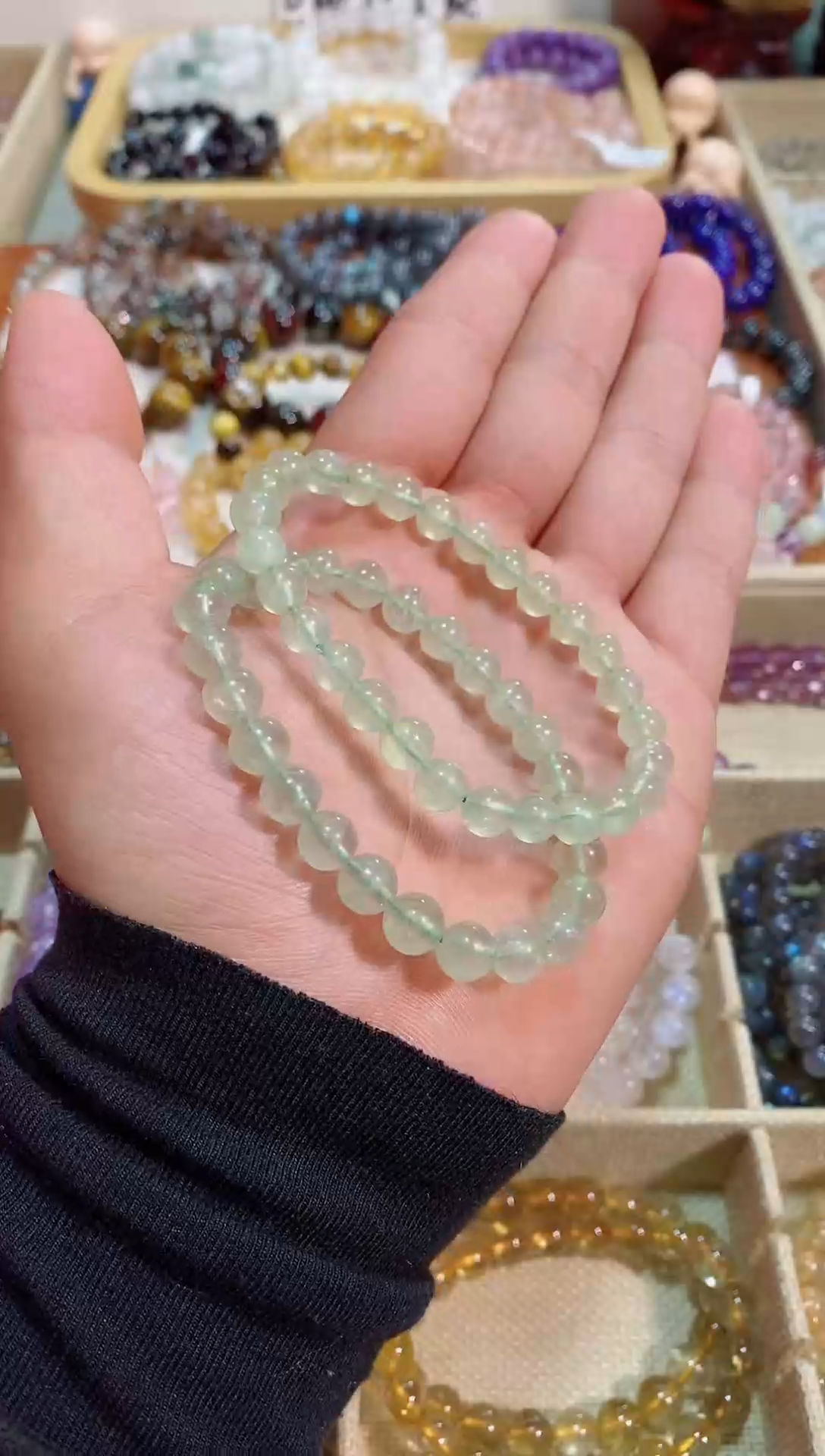 【闪购商品】水晶手链未镶嵌葡萄石7M+ (多样性发其一）