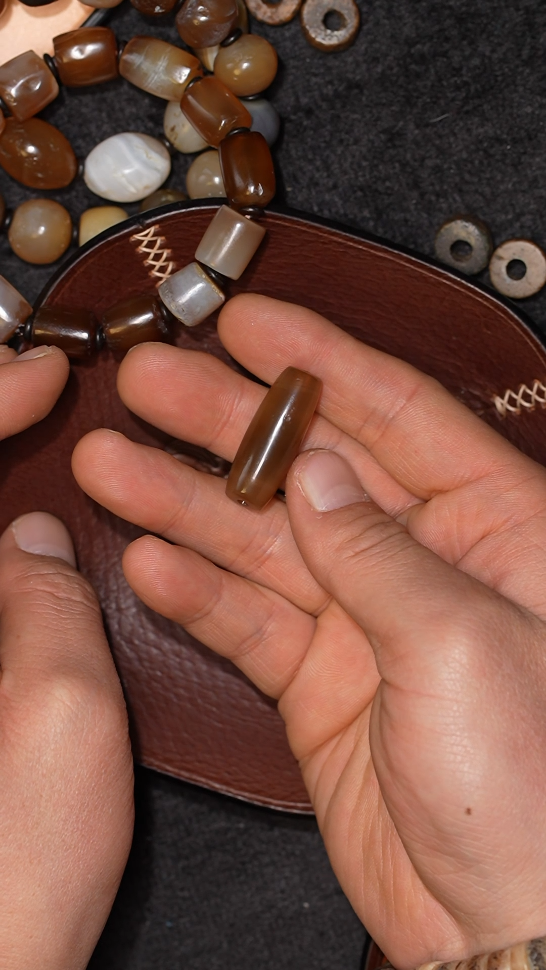 【闪购商品】玛瑙/玉髓颈饰未镶嵌冲赛康胡子哥，DIY一102