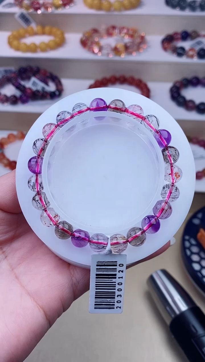 未镶嵌手链水晶彩超七8m+