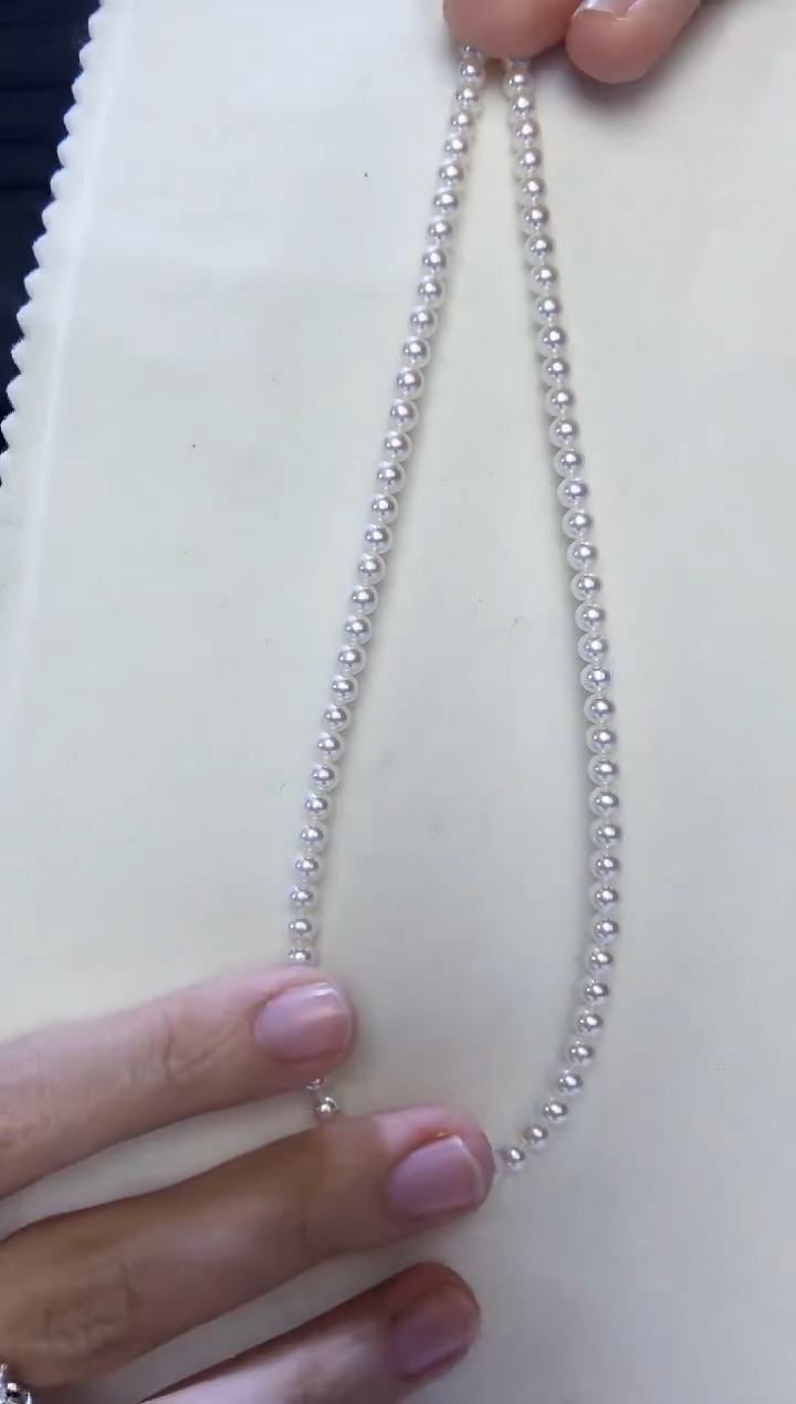 【闪购商品】淡水珍珠颈饰银S925镶嵌SGYS极光小米4-4.5mm