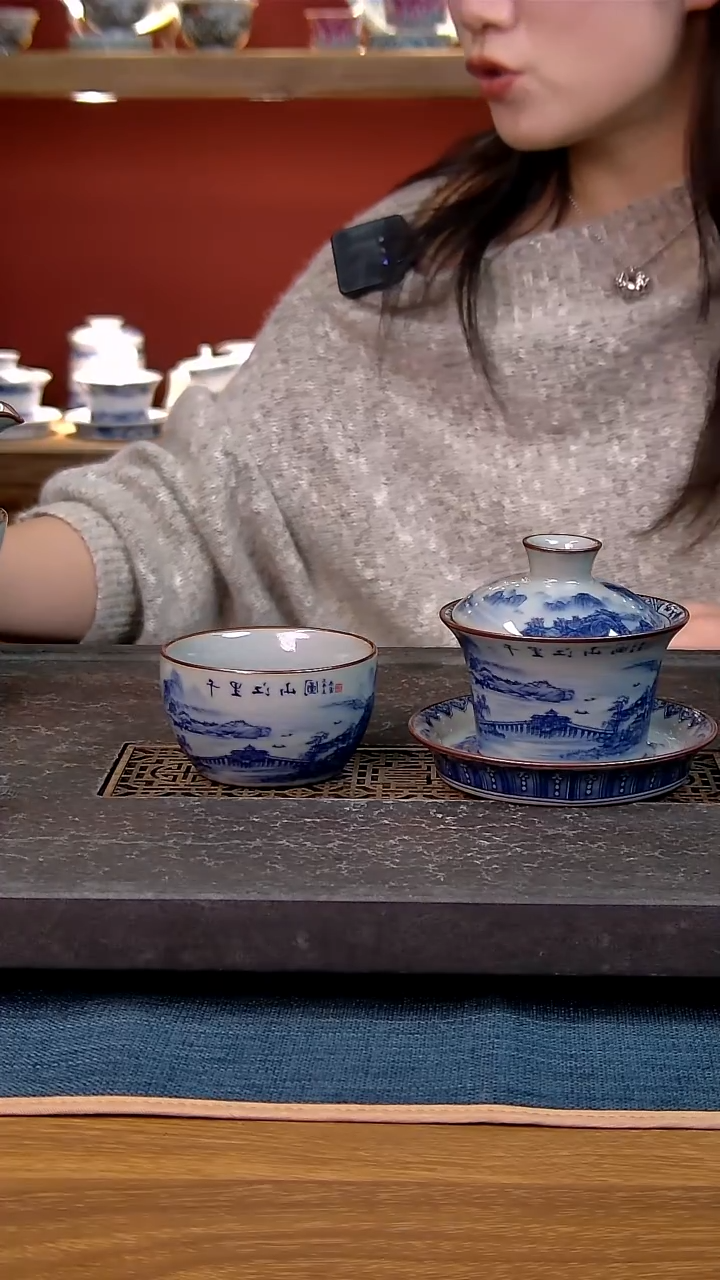 简装家用款2件套 老陶泥开片纹陶瓷茶具