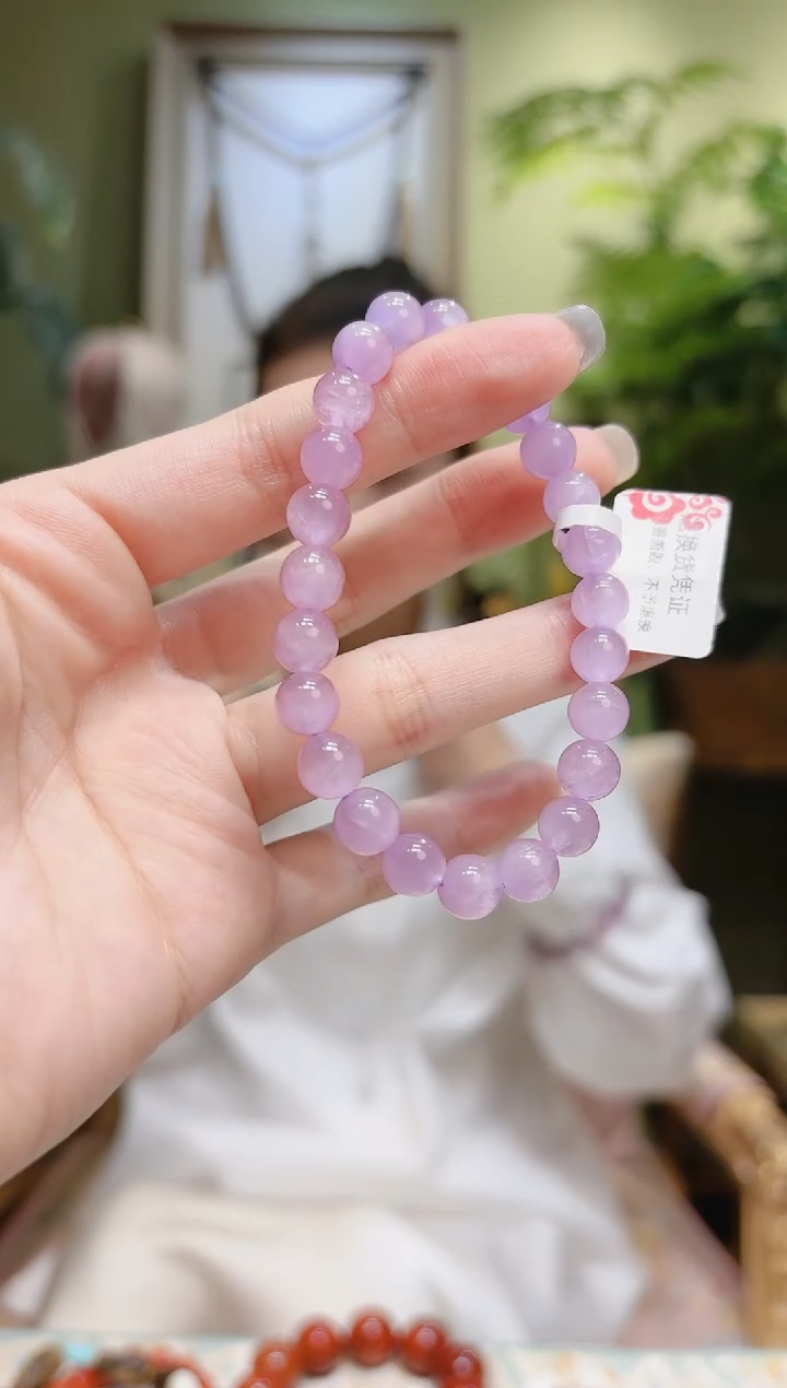 【闪购商品】锂辉石手串未镶嵌紫锂辉手串19/7.7