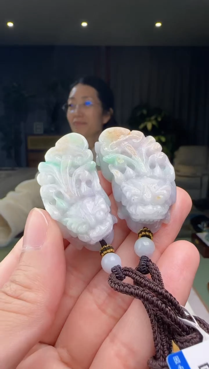 【闪购商品】翡翠颈饰未镶嵌一对XM@@WS1WX26549