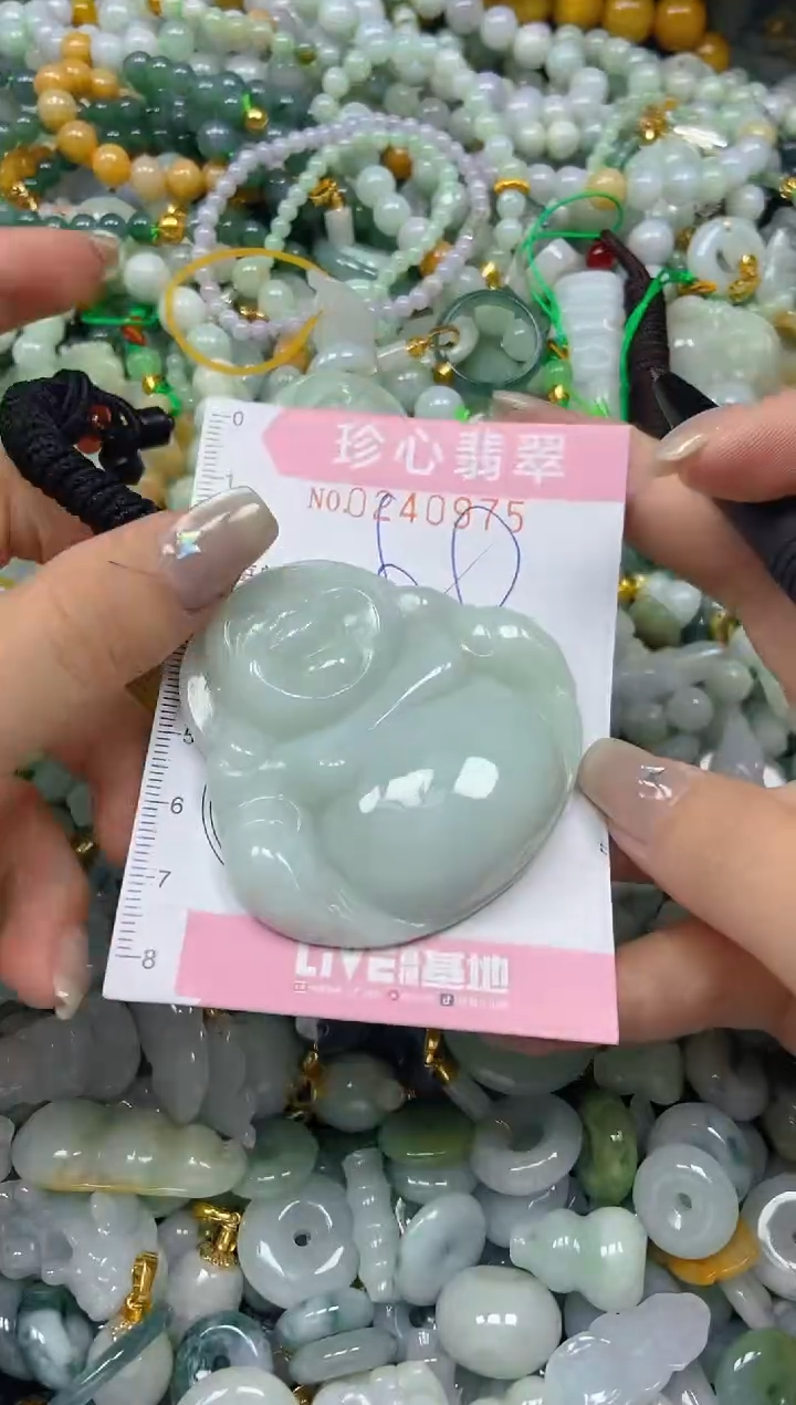 翡翠未镶嵌颈饰闪购0240975多样性发其一