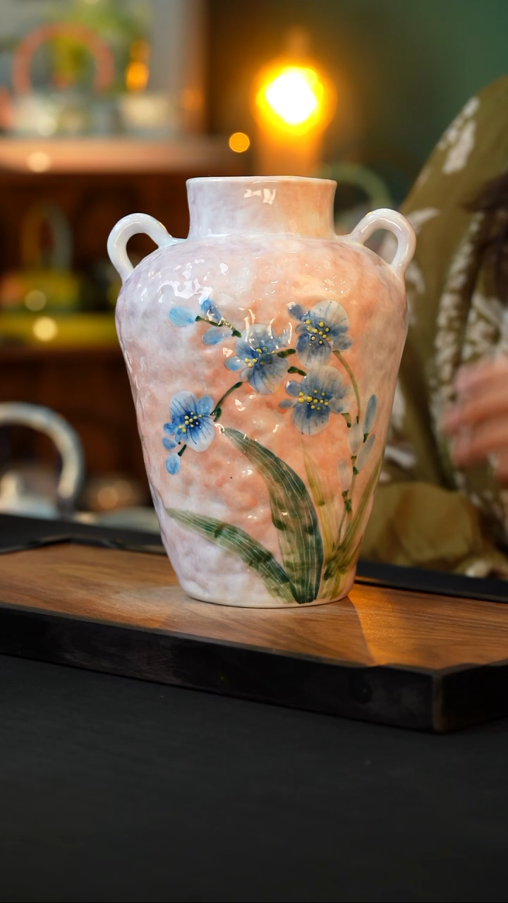 杯手绘心瓷陶瓷浮力