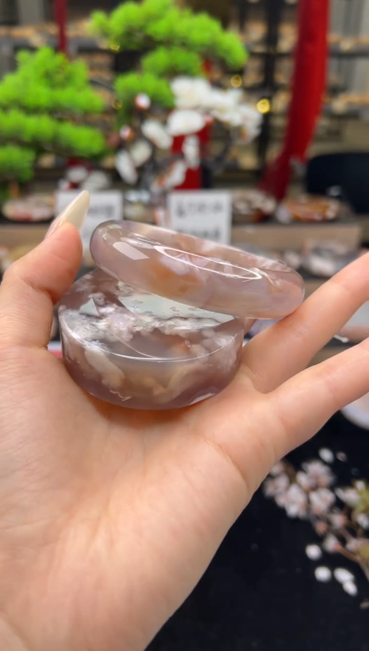 【闪购商品】石英质玉未镶嵌手镯60圈口（赠送镯心）21406