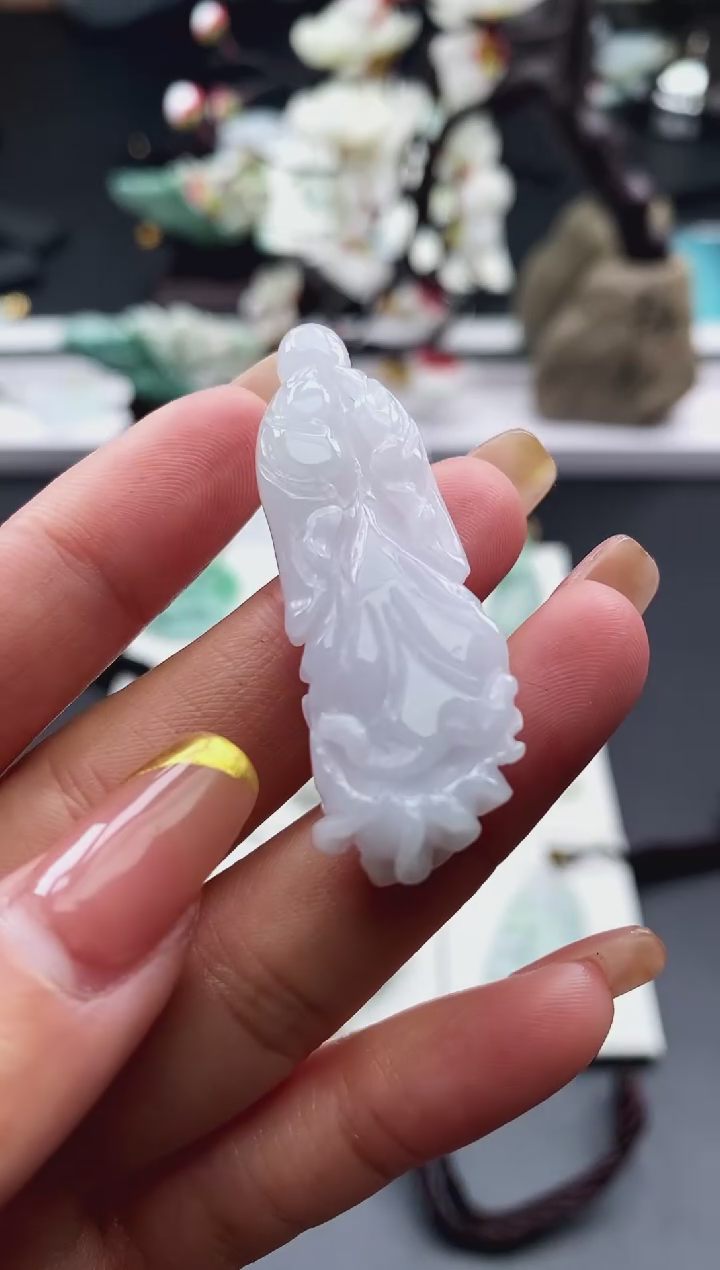 【闪购商品】翡翠颈饰未镶嵌天然缅甸A货翡翠