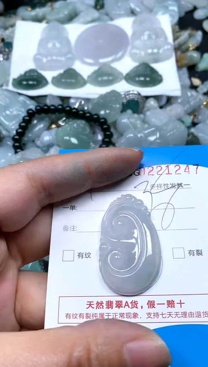 【闪购商品】翡翠颈饰未镶嵌闪购商品0221247