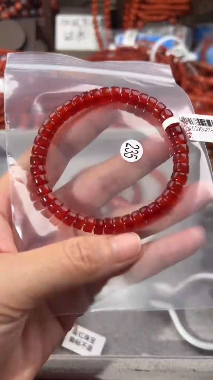 南红玛瑙手串未镶嵌7