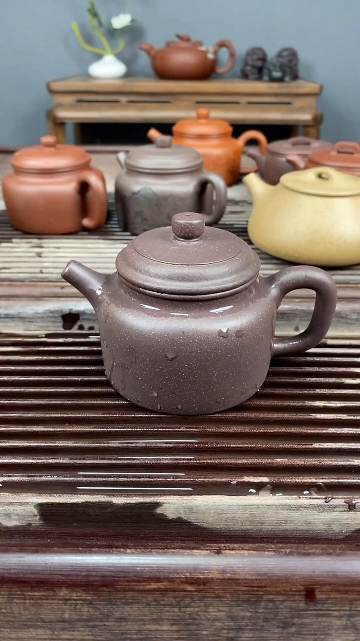 茶壶紫砂天青全手工德钟220cc