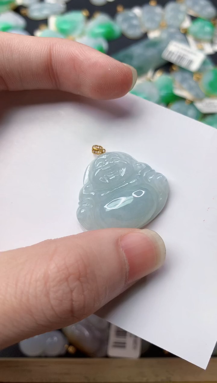 【闪购商品】翡翠颈饰18K金镶嵌56.........