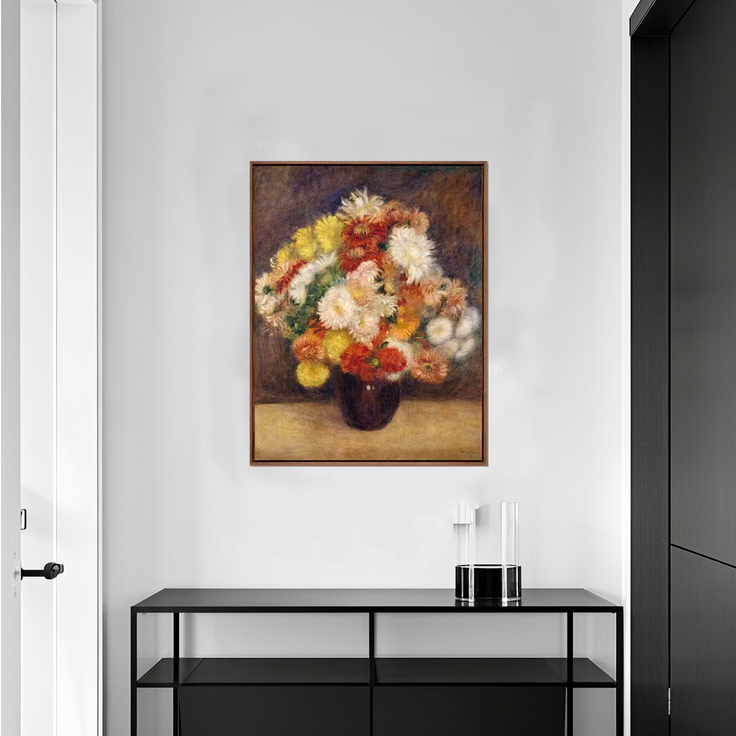 雷诺阿 繁花 复刻版画客厅沙发卧室餐厅玄关挂画轻奢油画