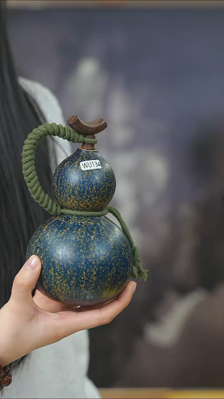 【闪购商品】WU134大漆酒葫芦不包手串及旋转底座