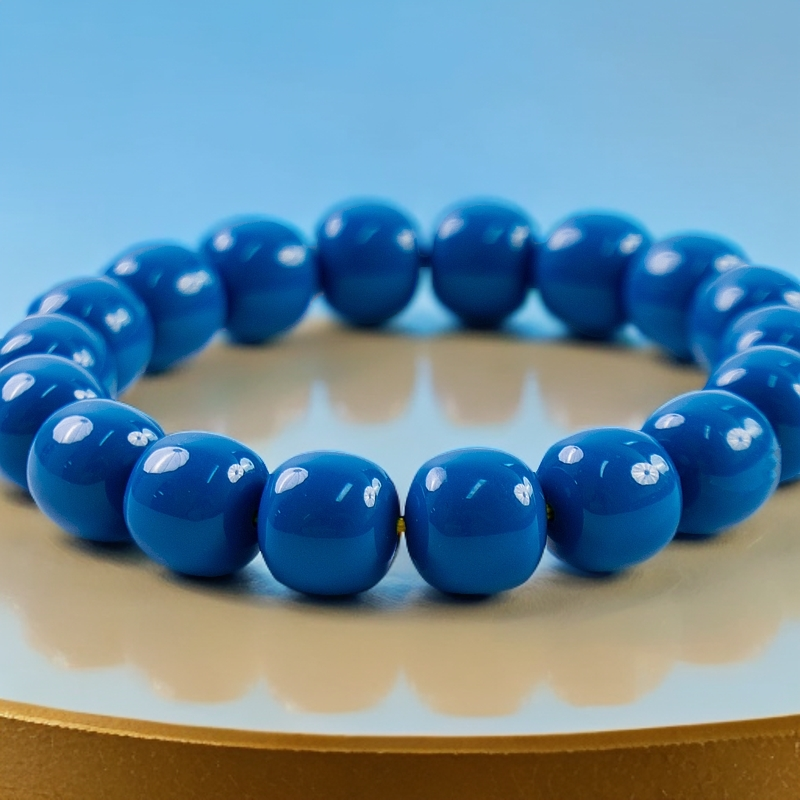 ”就爱平替”超绝暴力蓝老型手串