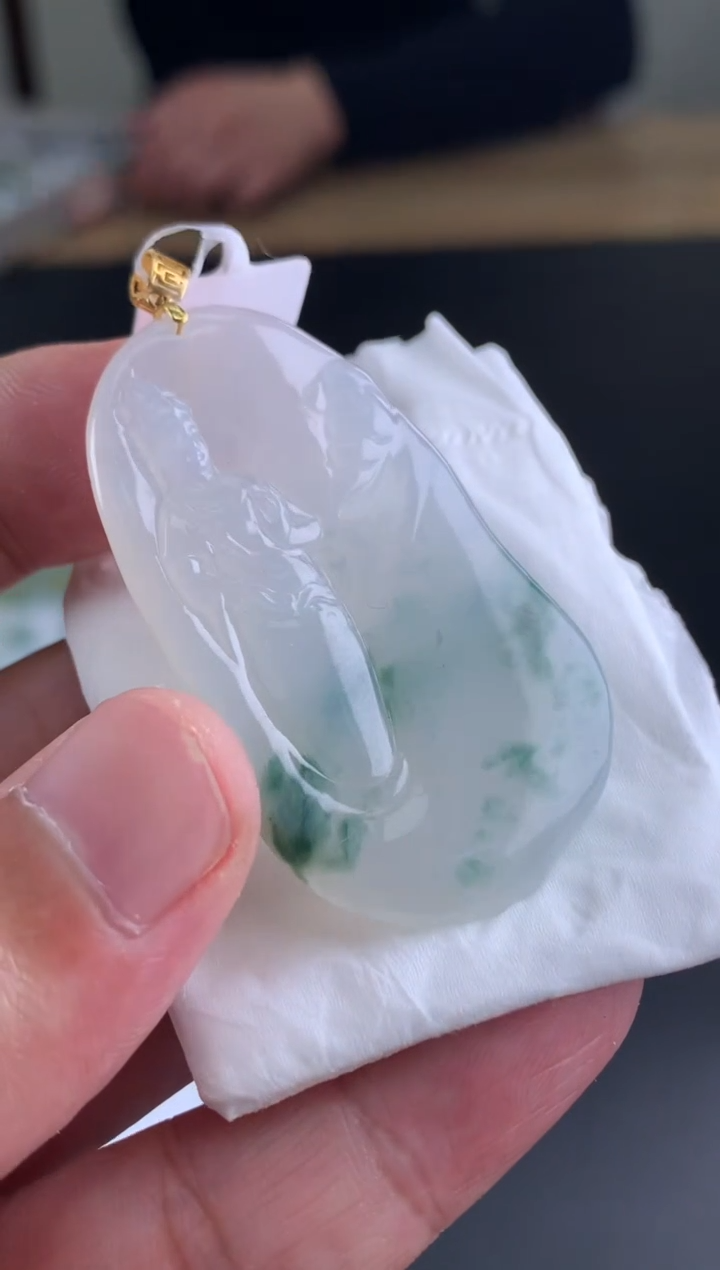 【闪购商品】翡翠颈饰18K金镶嵌翡翠